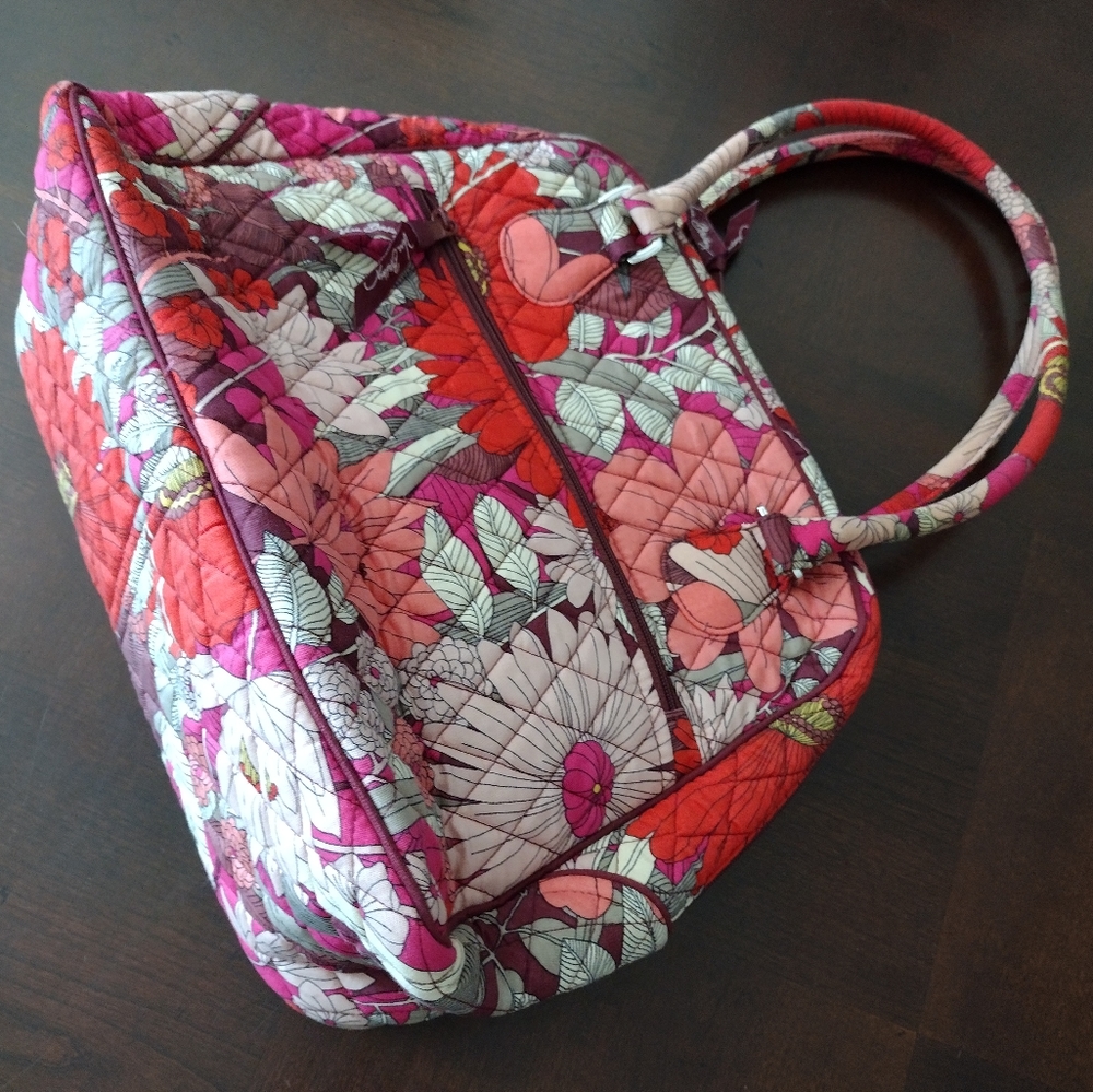 Vera Bradley set of Bohemian Blooms satchel and glasses case Retired Vintage - Picture 5 of 9